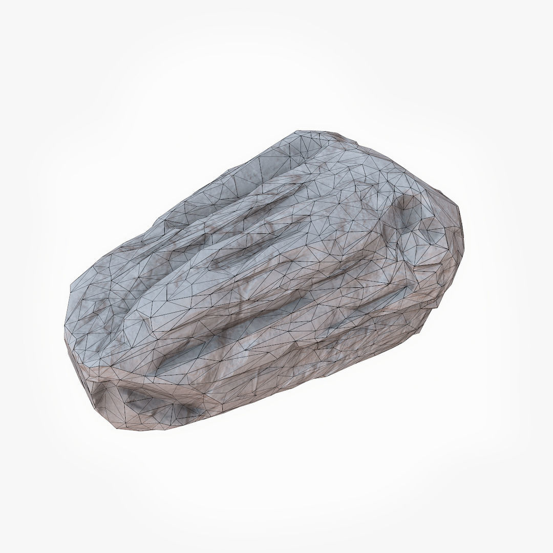 Mossy Boulders Collection Low-poly 3D model_31