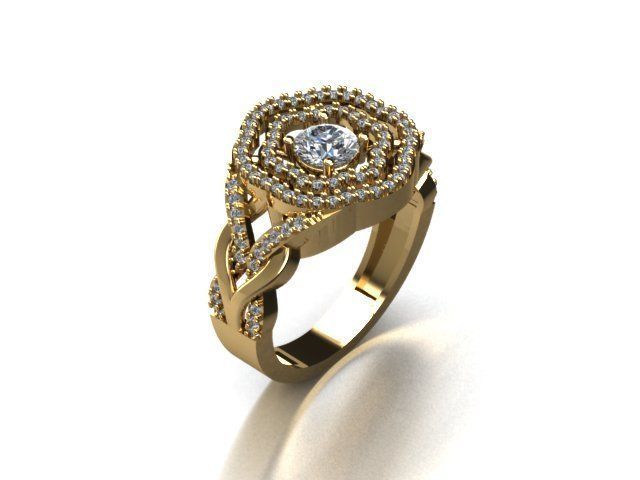jewelry ring 3D print model_1