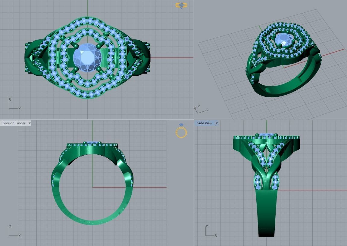 jewelry ring 3D print model_4