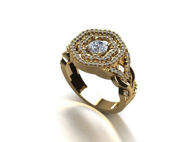 jewelry ring 3D print model_3