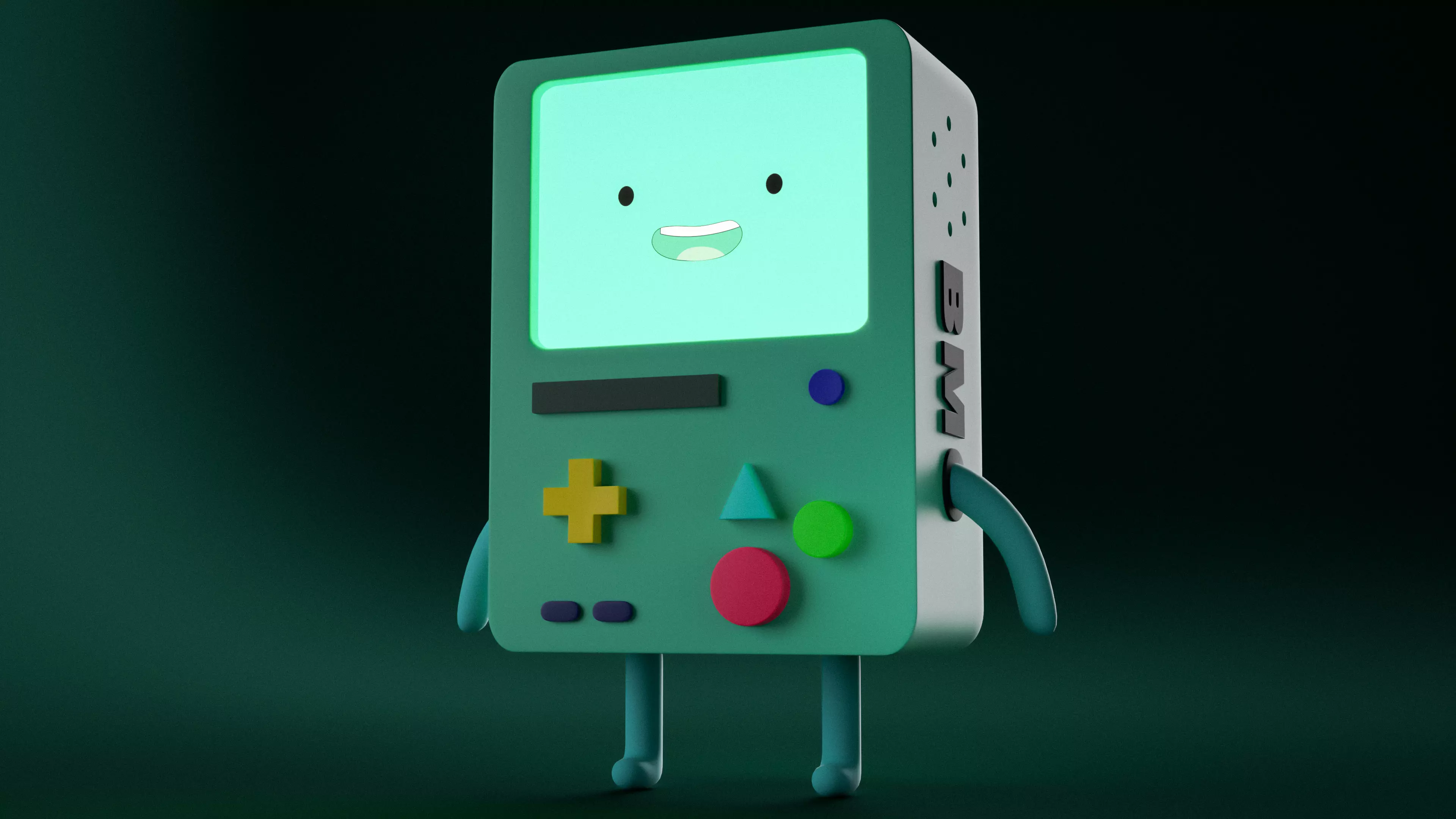 Adventure Time BMO Real Geometry 3D Model 3D model_0