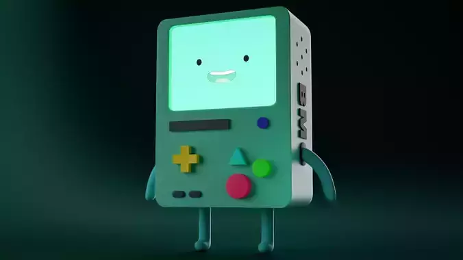 Adventure Time BMO Real Geometry 3D Model