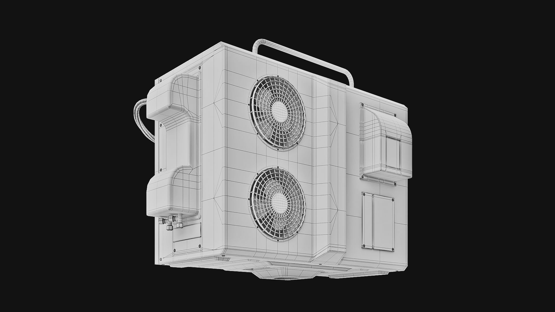 Sci-Fi air conditioner 06 3D model_4
