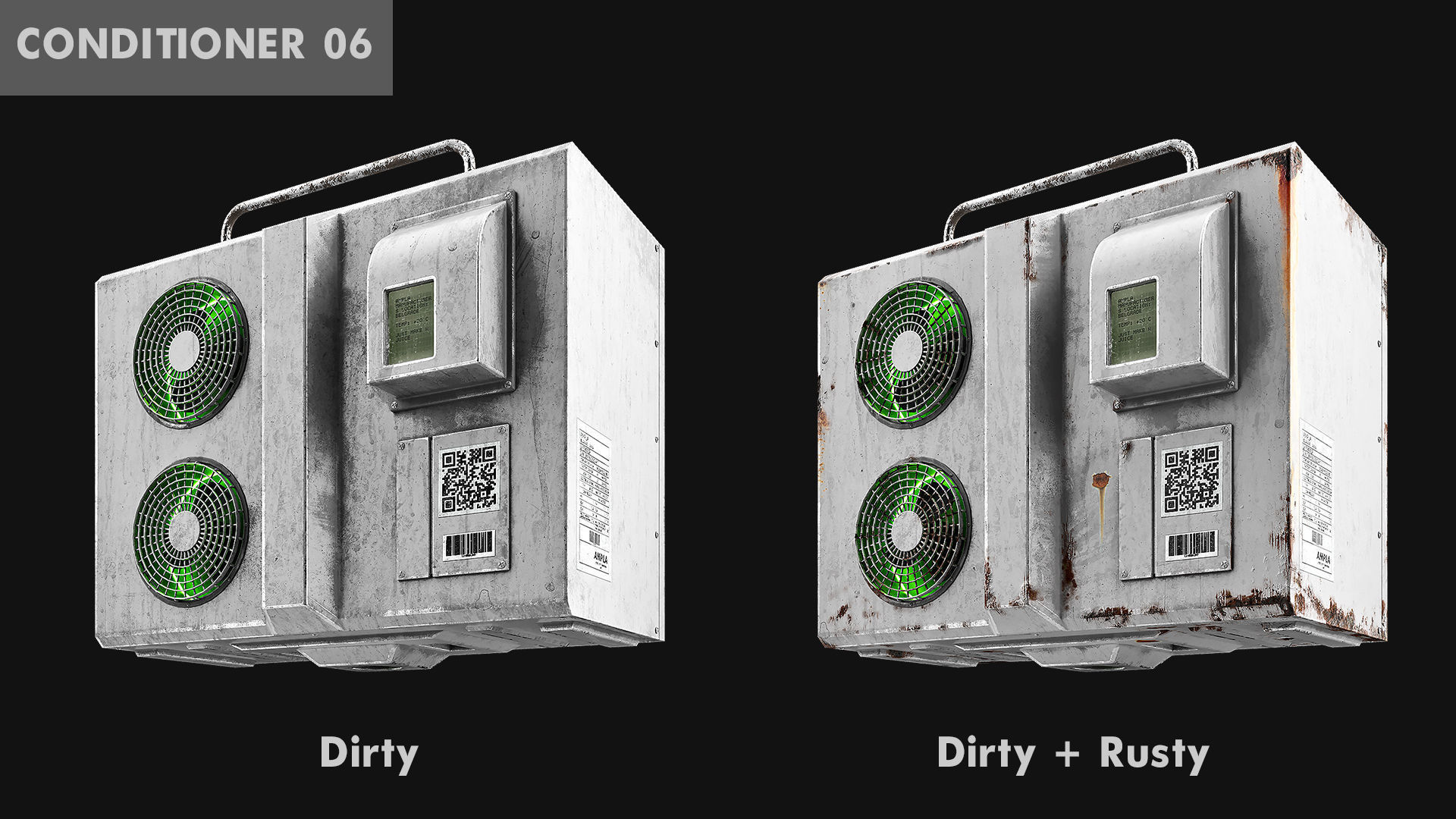 Sci-Fi air conditioner 06 3D model_2