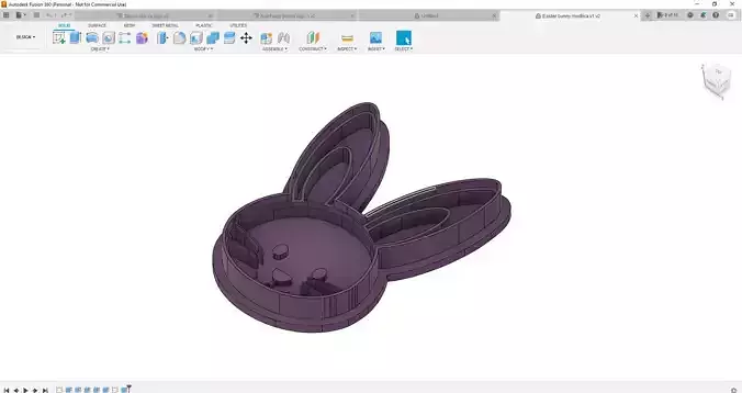 Easter bunny cookie cutter