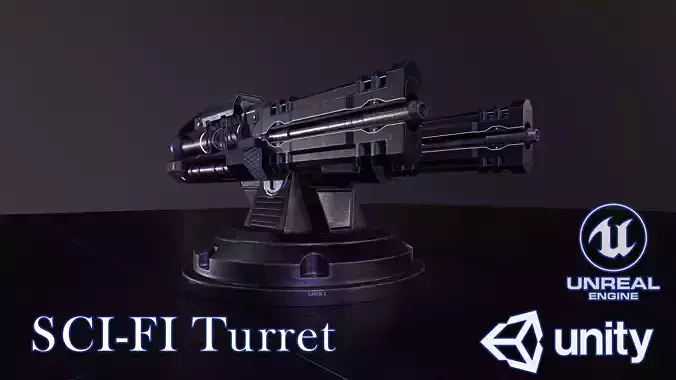 Sci-fi Turret for space ship or base