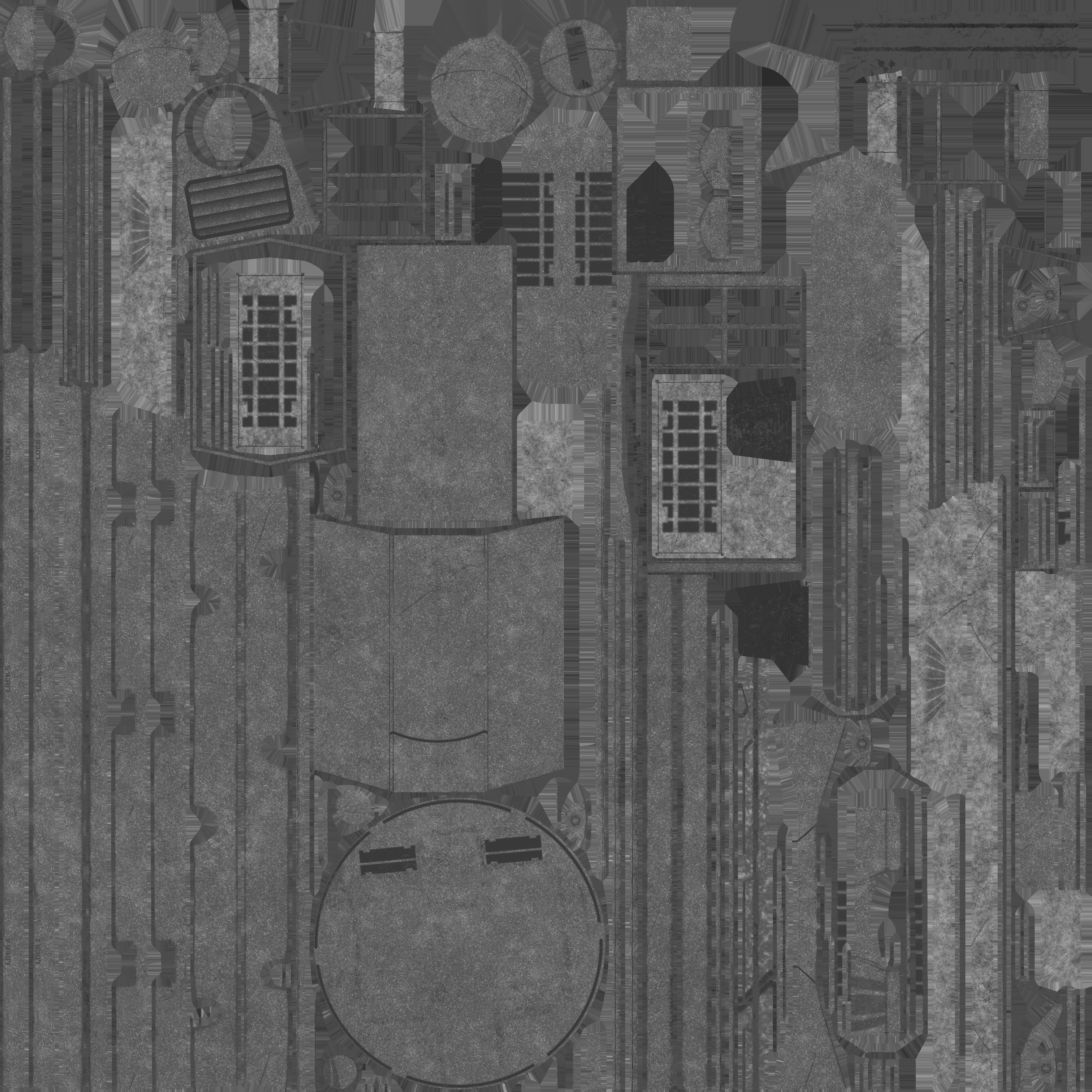 Sci-fi Turret for space ship or base Low-poly 3D model_17