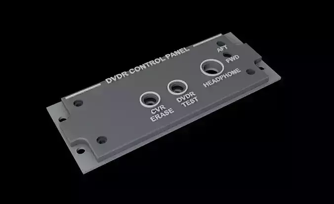 EMBRAER E1 OVERHEAD - DVDR CONTROL PANEL 3D print model