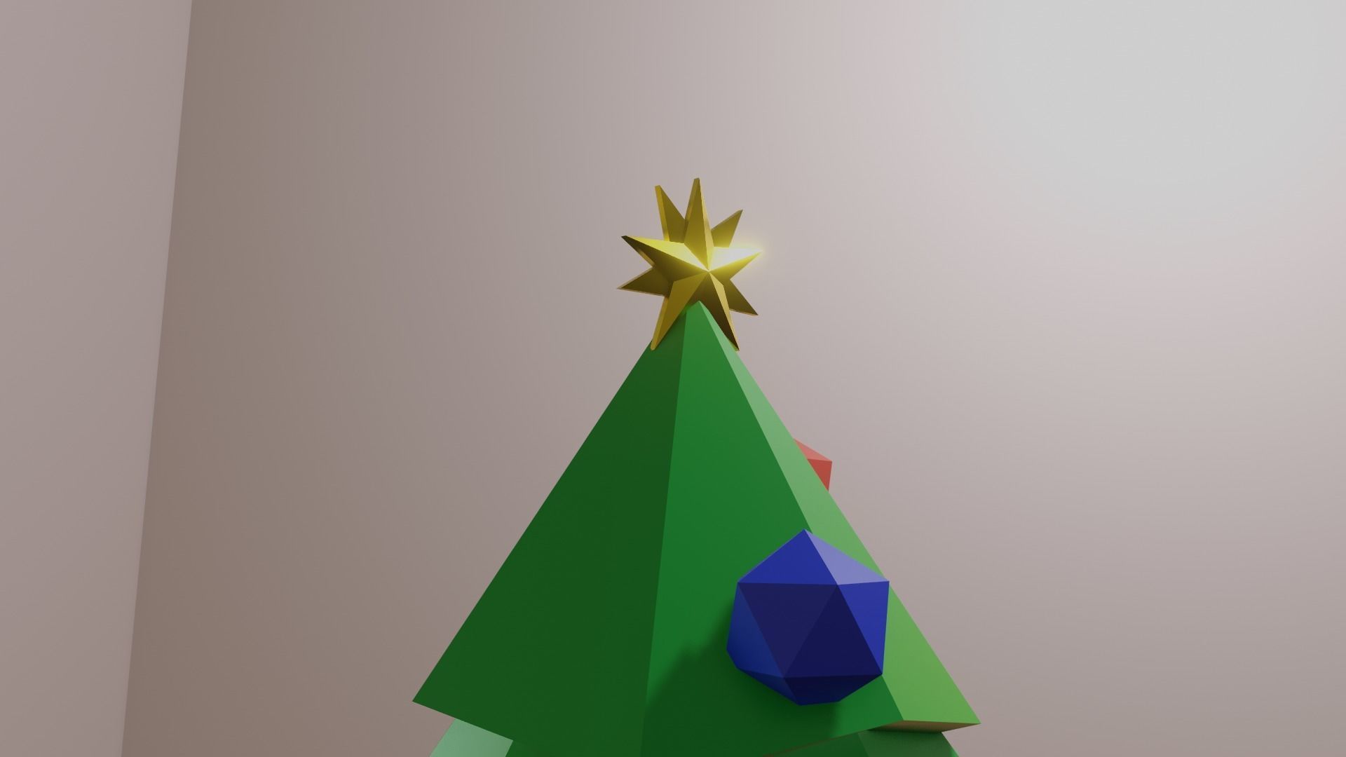 Christmas Tree with gift 3D model_4