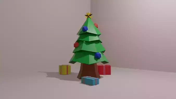 Christmas Tree with gift