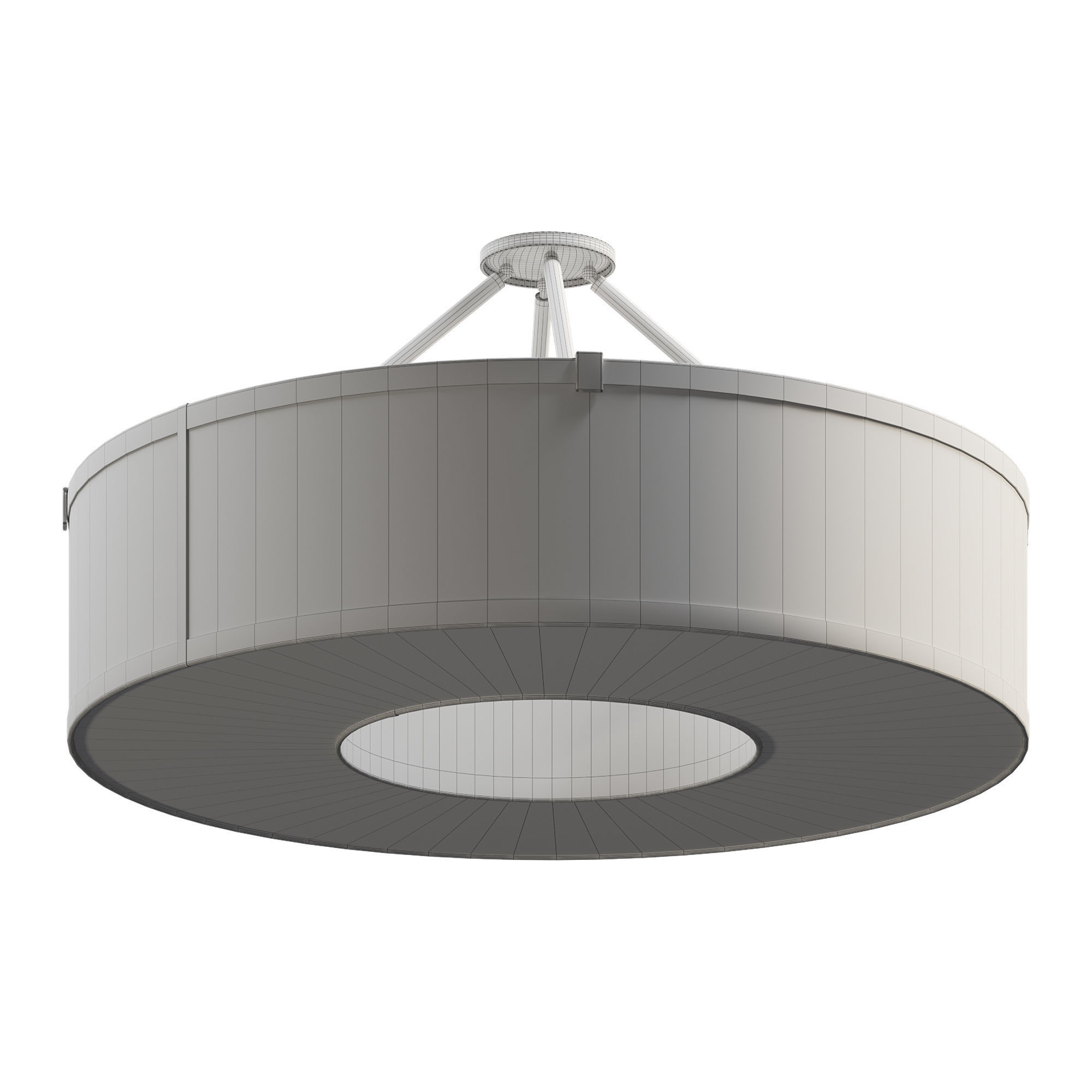 Donut Wafer Pendant 3D model_4