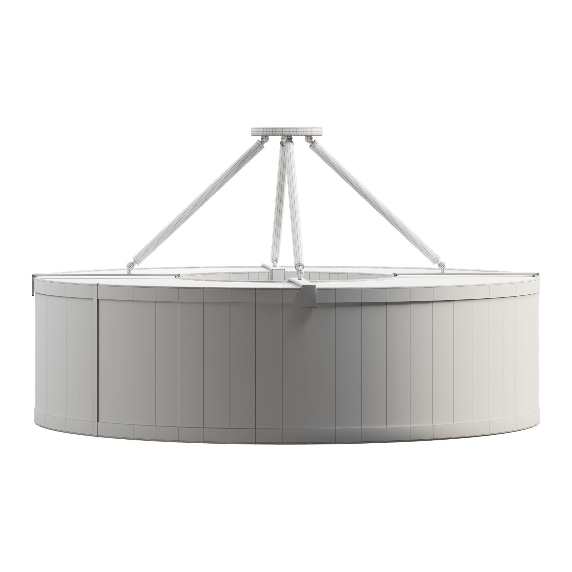 Donut Wafer Pendant 3D model_7