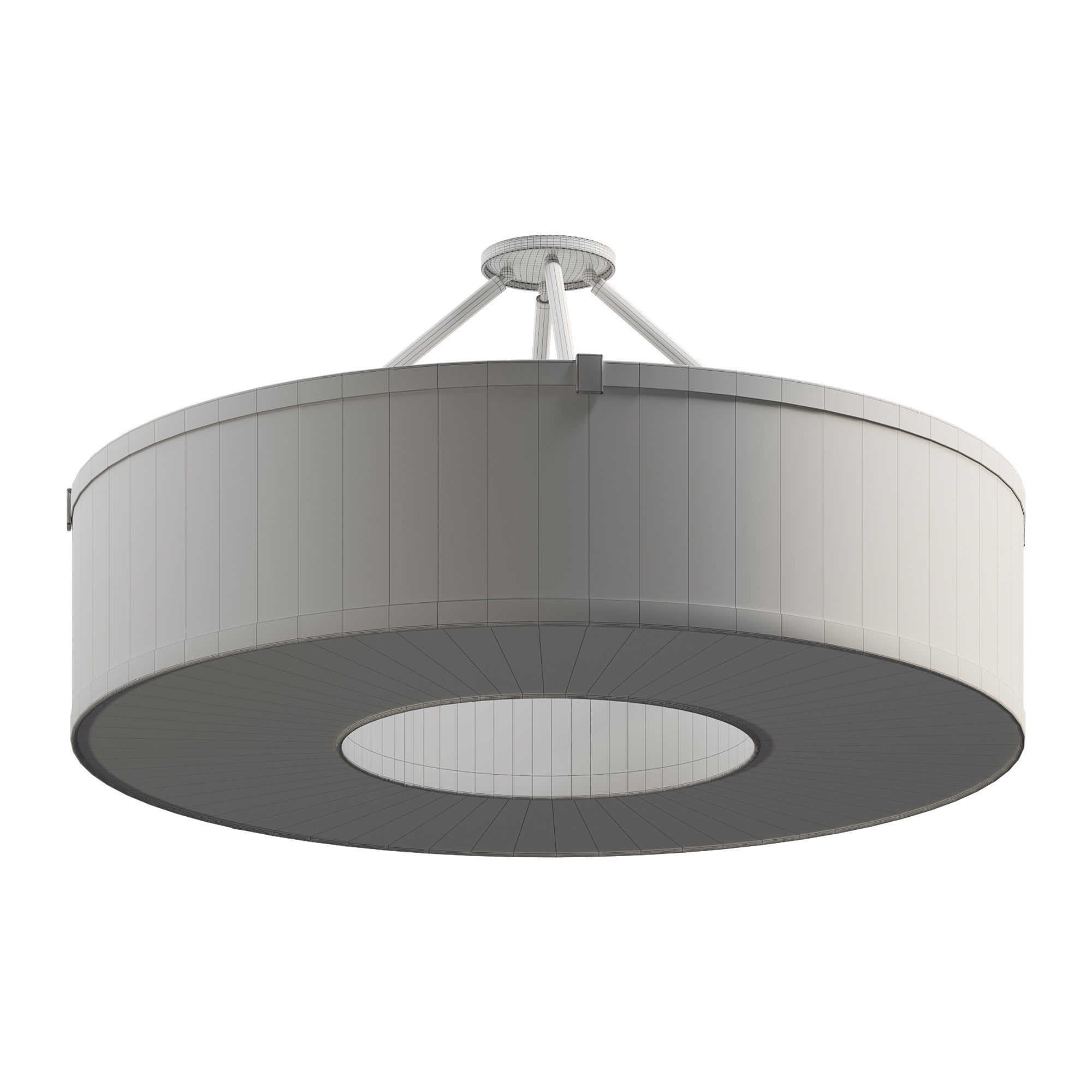 Donut Wafer Pendant 3D model_1