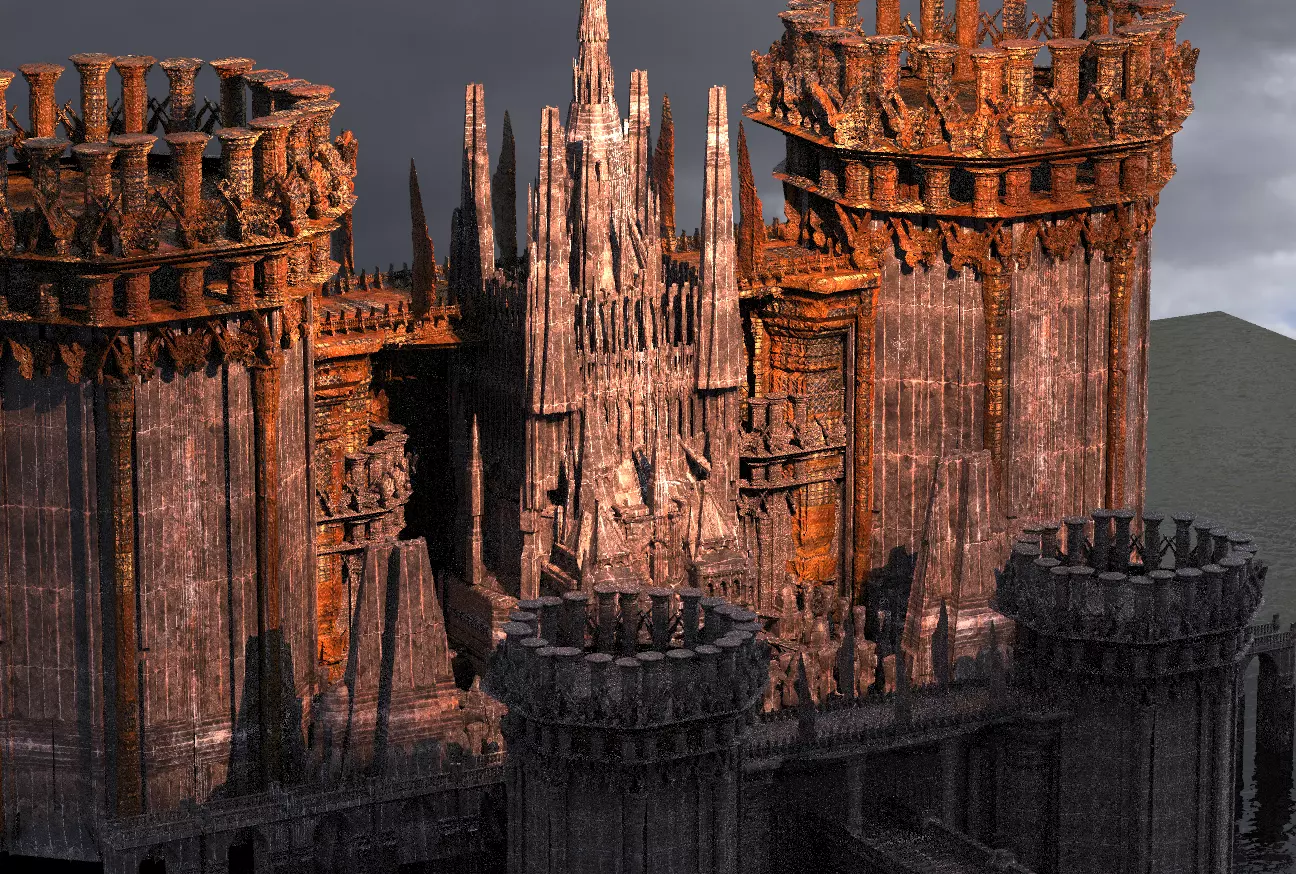 King Henry Fort Golden 3D model_0