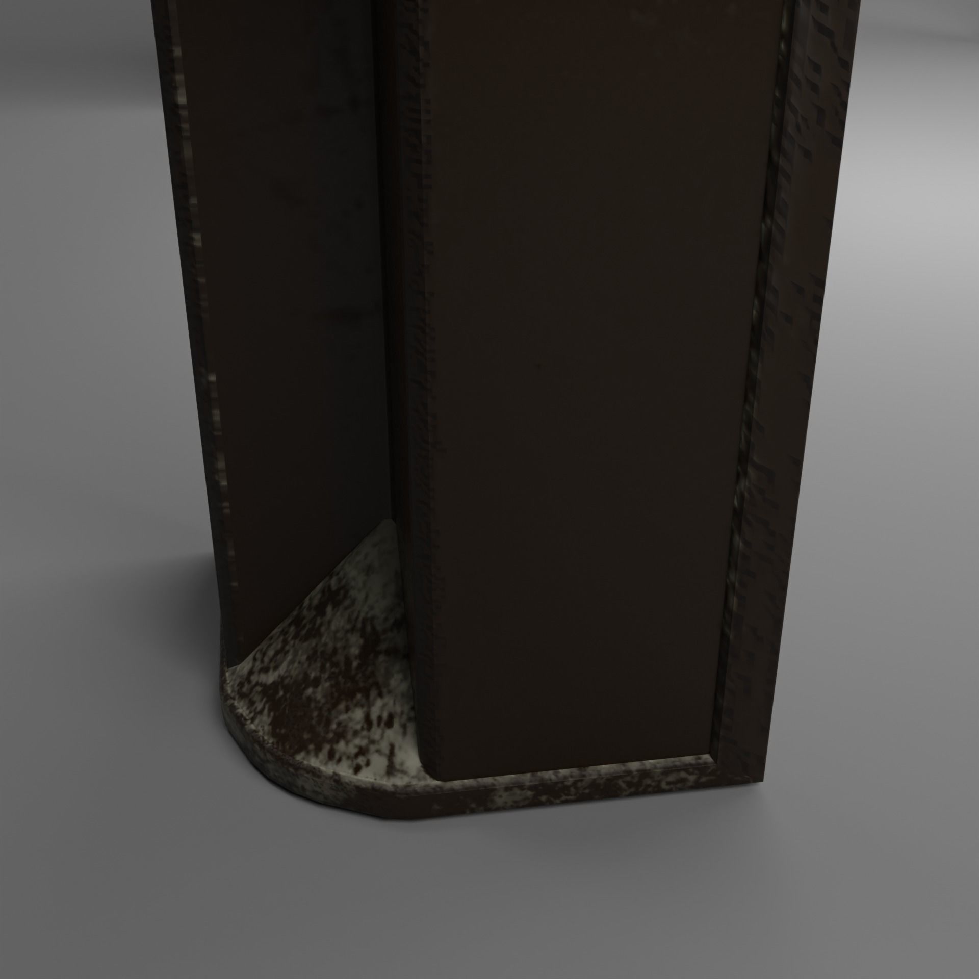 Plastic Table Low-poly 3D model_8