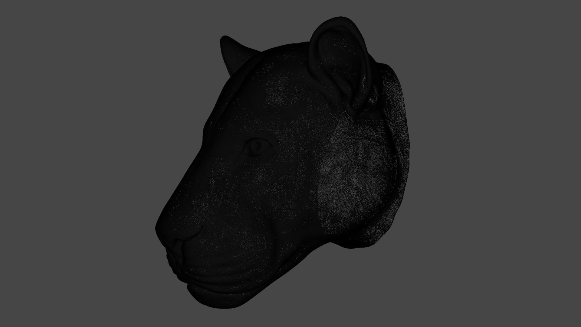 Lion Head 3D print model_2