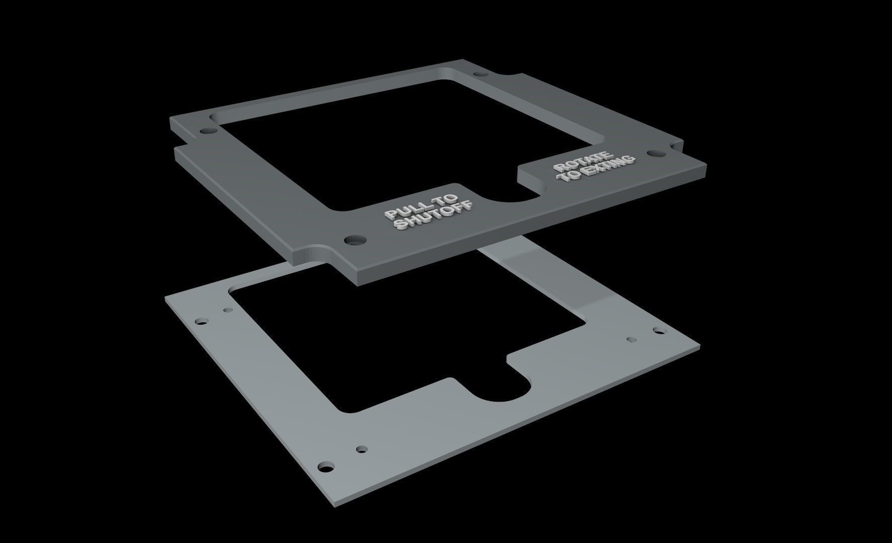 EMBRAER E1 OVERHEAD - FIRE PANELS 3D print model_1