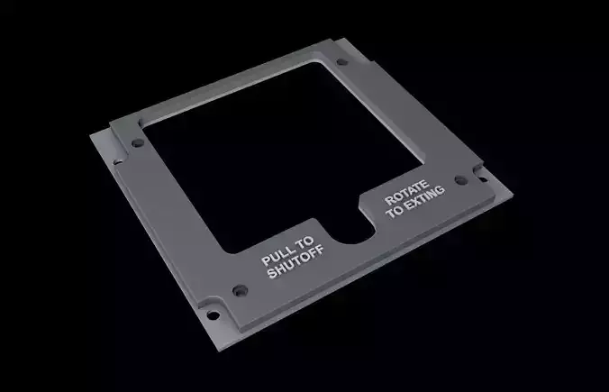 EMBRAER E1 OVERHEAD - FIRE PANELS 3D print model