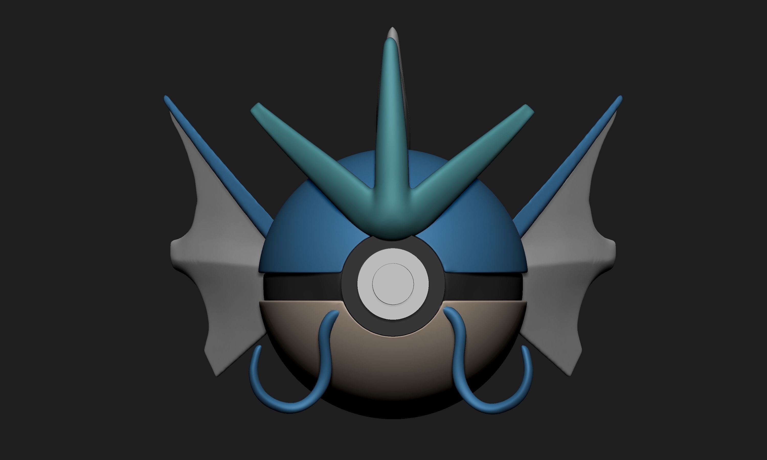 Pokemon Gyarados Pokeball 3D print model_1