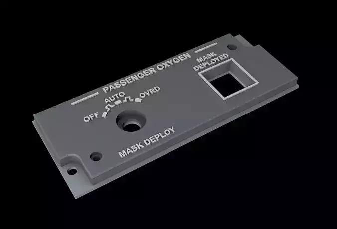 EMBRAER E1 OVERHEAD - PASSENGER OXYGEN PANEL