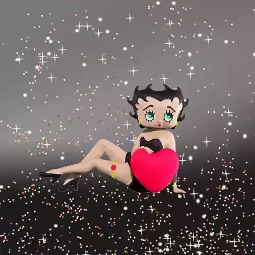 Betty Boop Love 3D print model