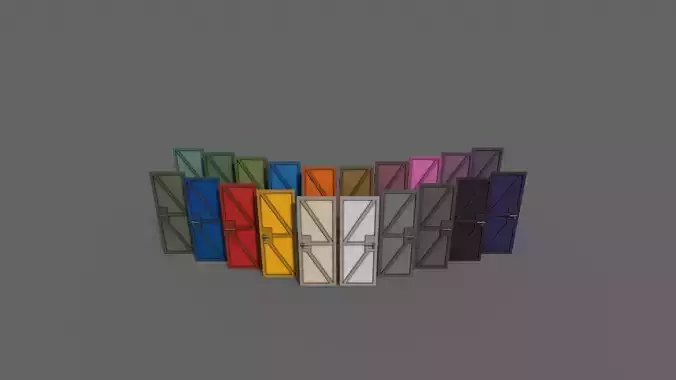 PBR Metal Door B1