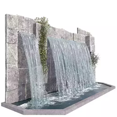 Large waterfall 1 3D model
