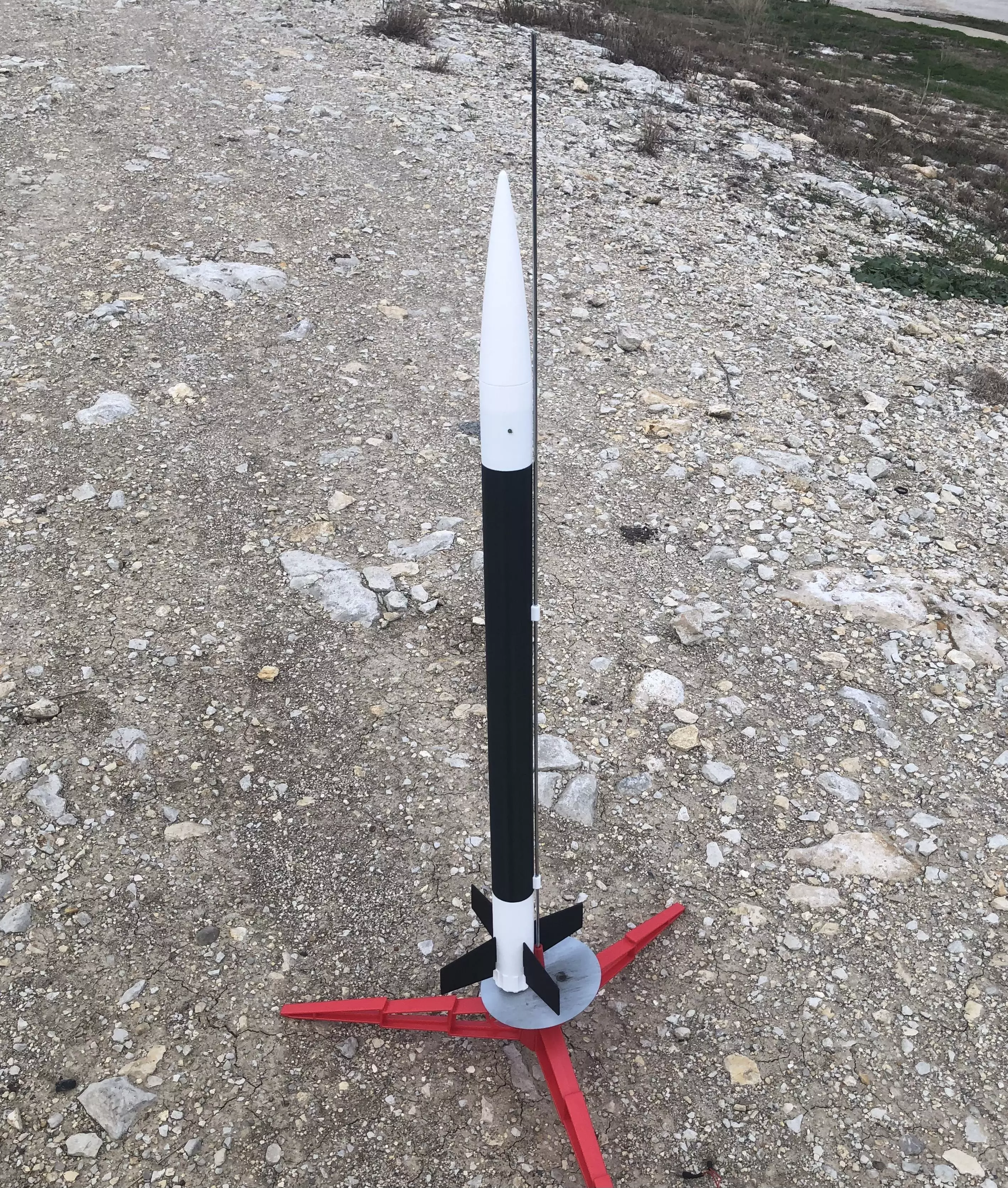 ARCOMET E-SIZE MODEL ROCKET 3D model_0
