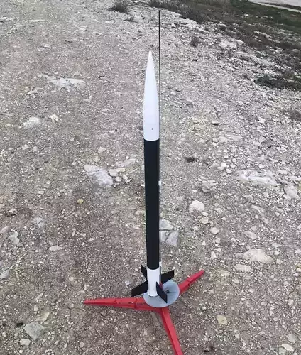 ARCOMET E-SIZE MODEL ROCKET 3D model