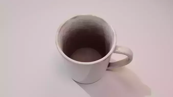 Dirty Cup Low-poly 3D model