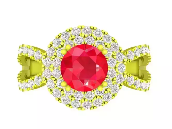 halo diamond women ring 4546