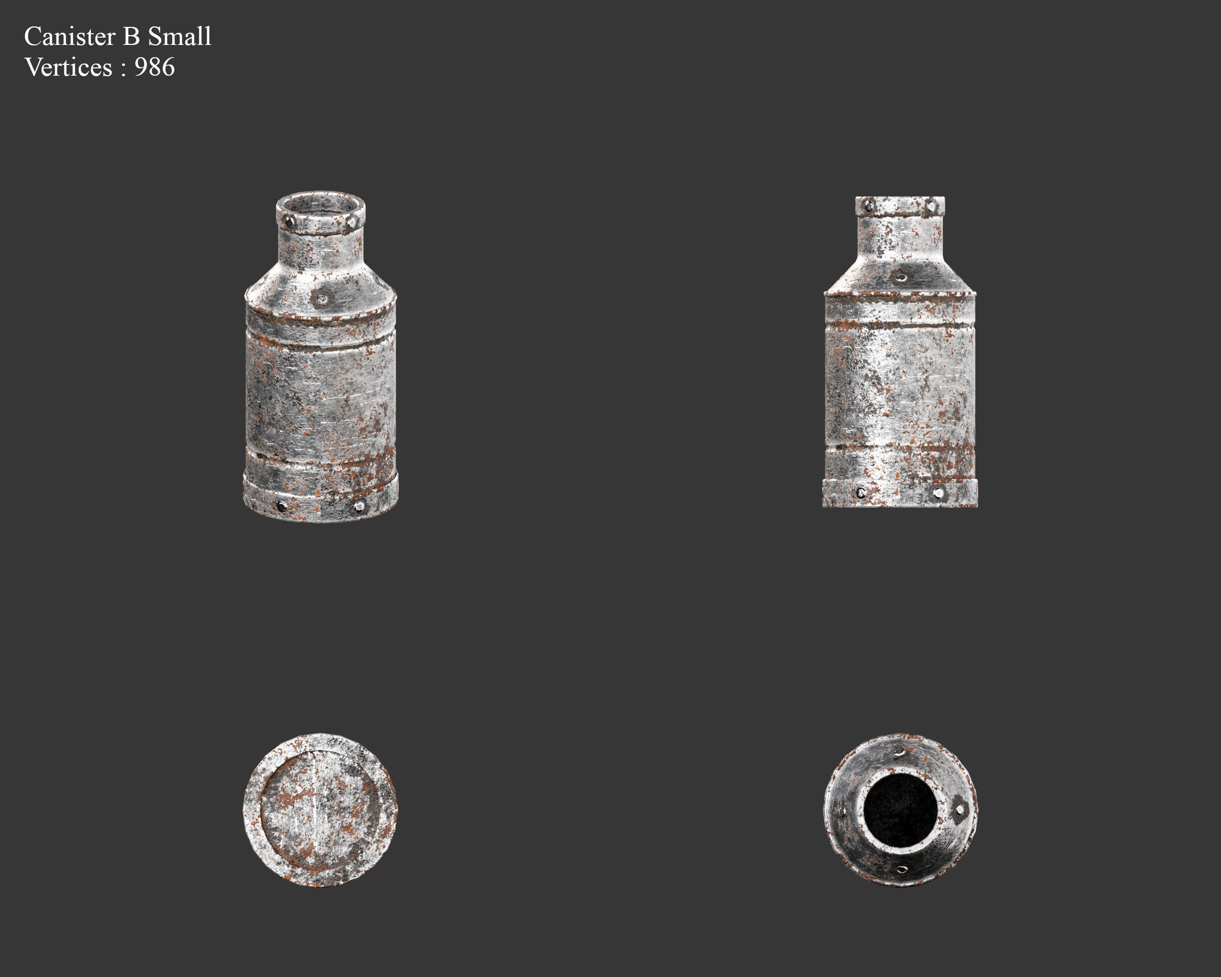 Medieval Collection Containers Metal Crates and Cans _14