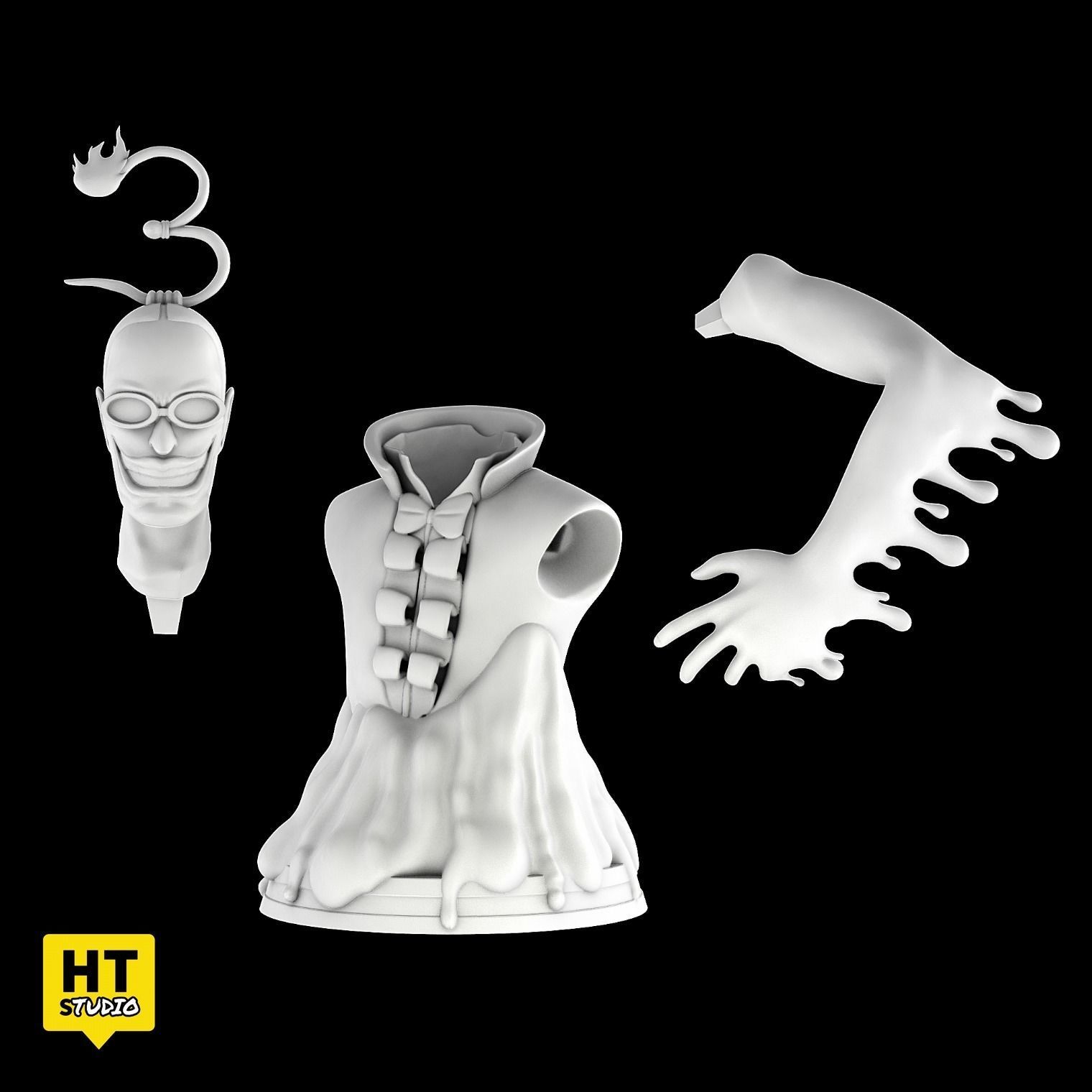 Galdino Mr 3 One Piece 3D print model_2