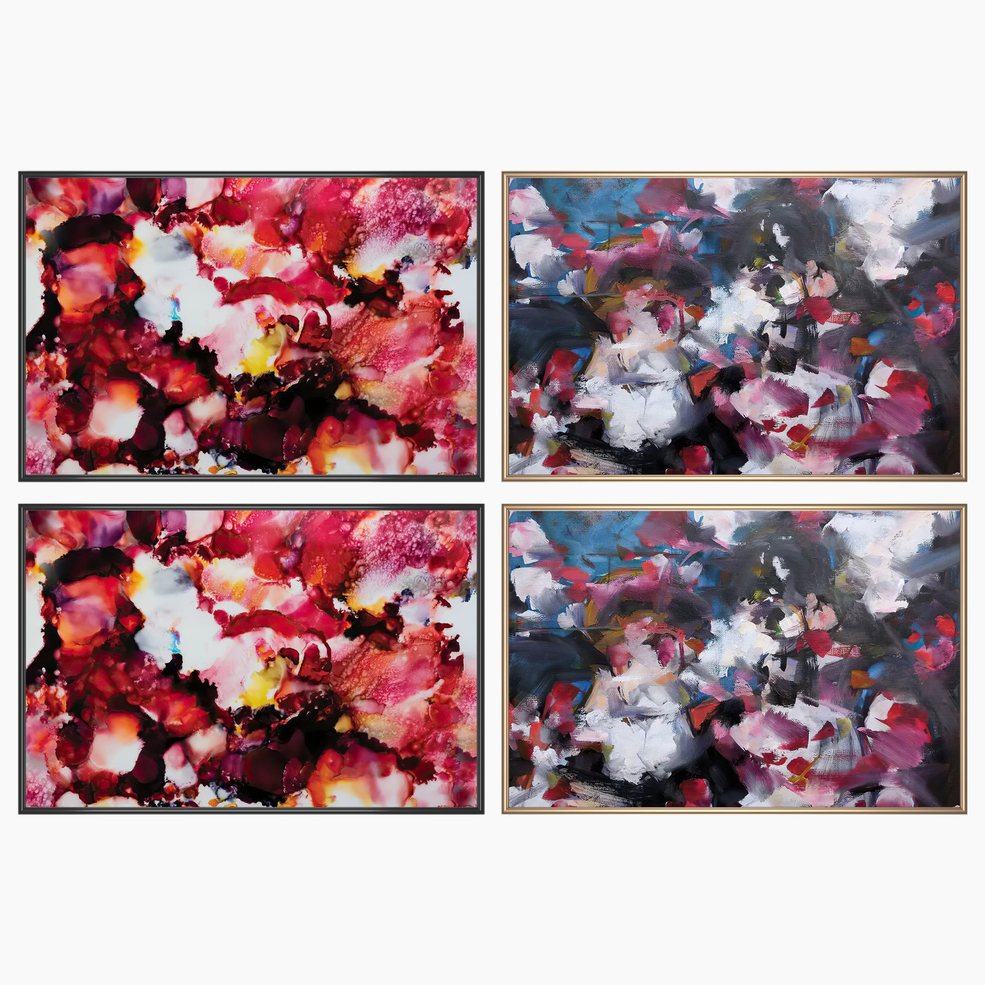 Wall Art Set 3955 3D model_1