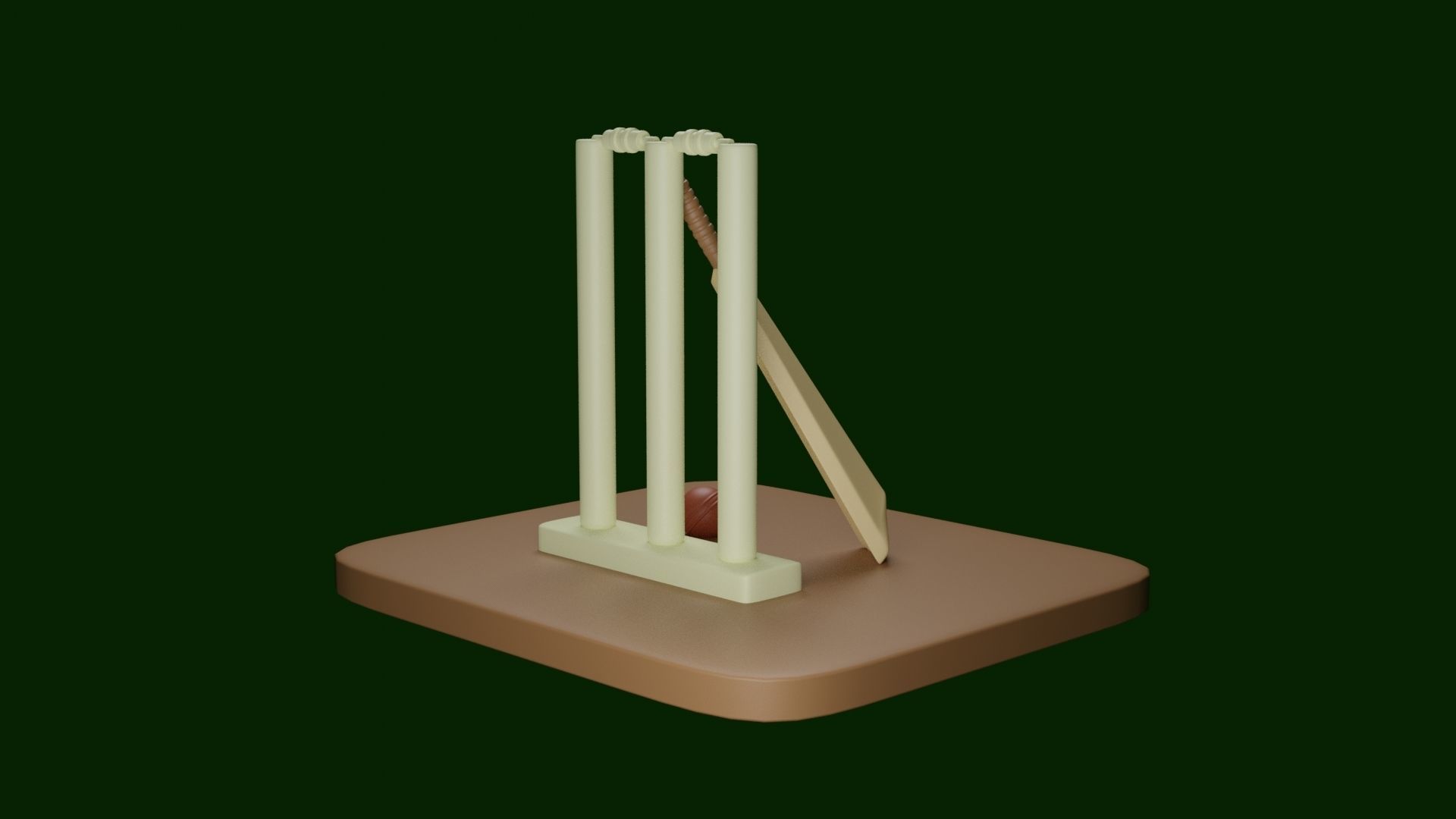 Sports 3D Model cricket wicket - cricket wicket 3D print model_3