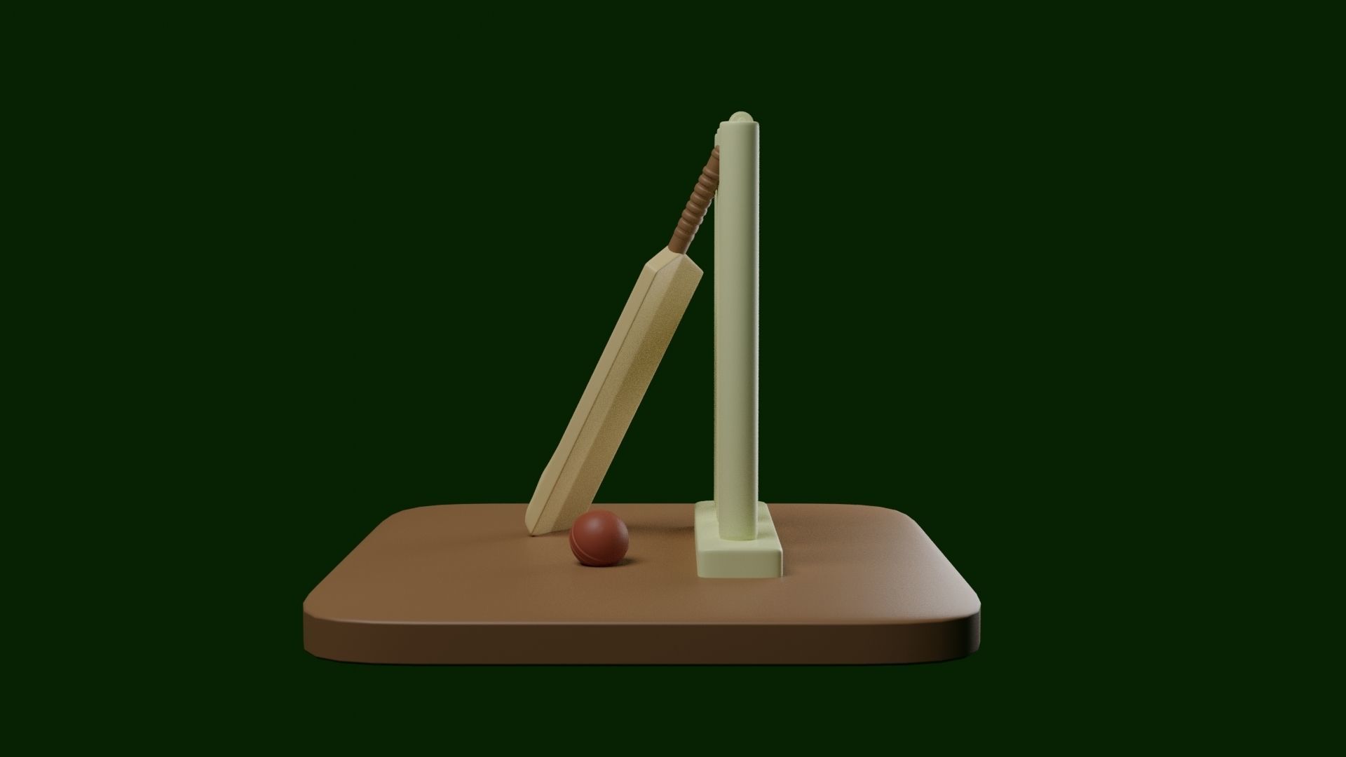 Sports 3D Model cricket wicket - cricket wicket 3D print model_1