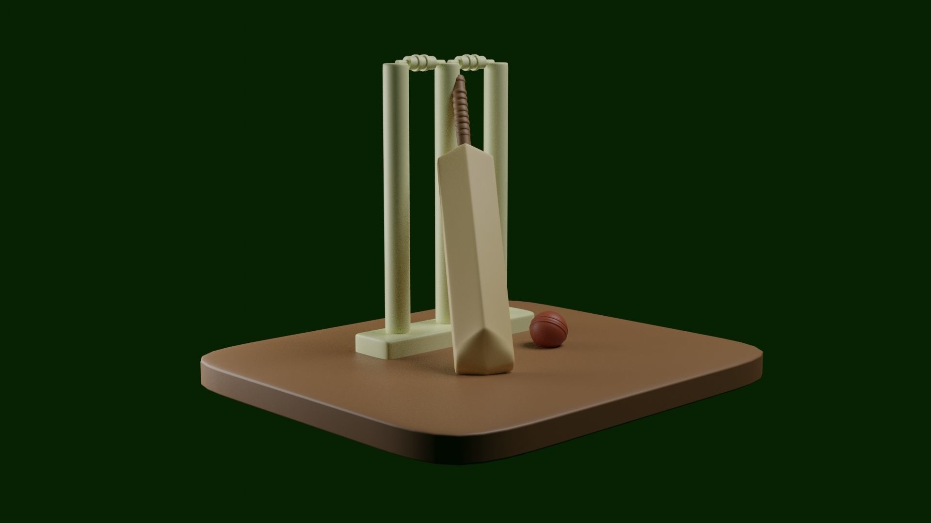 Sports 3D Model cricket wicket - cricket wicket 3D print model_4