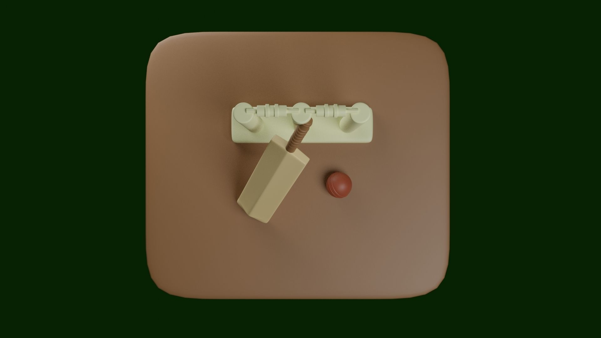 Sports 3D Model cricket wicket - cricket wicket 3D print model_5