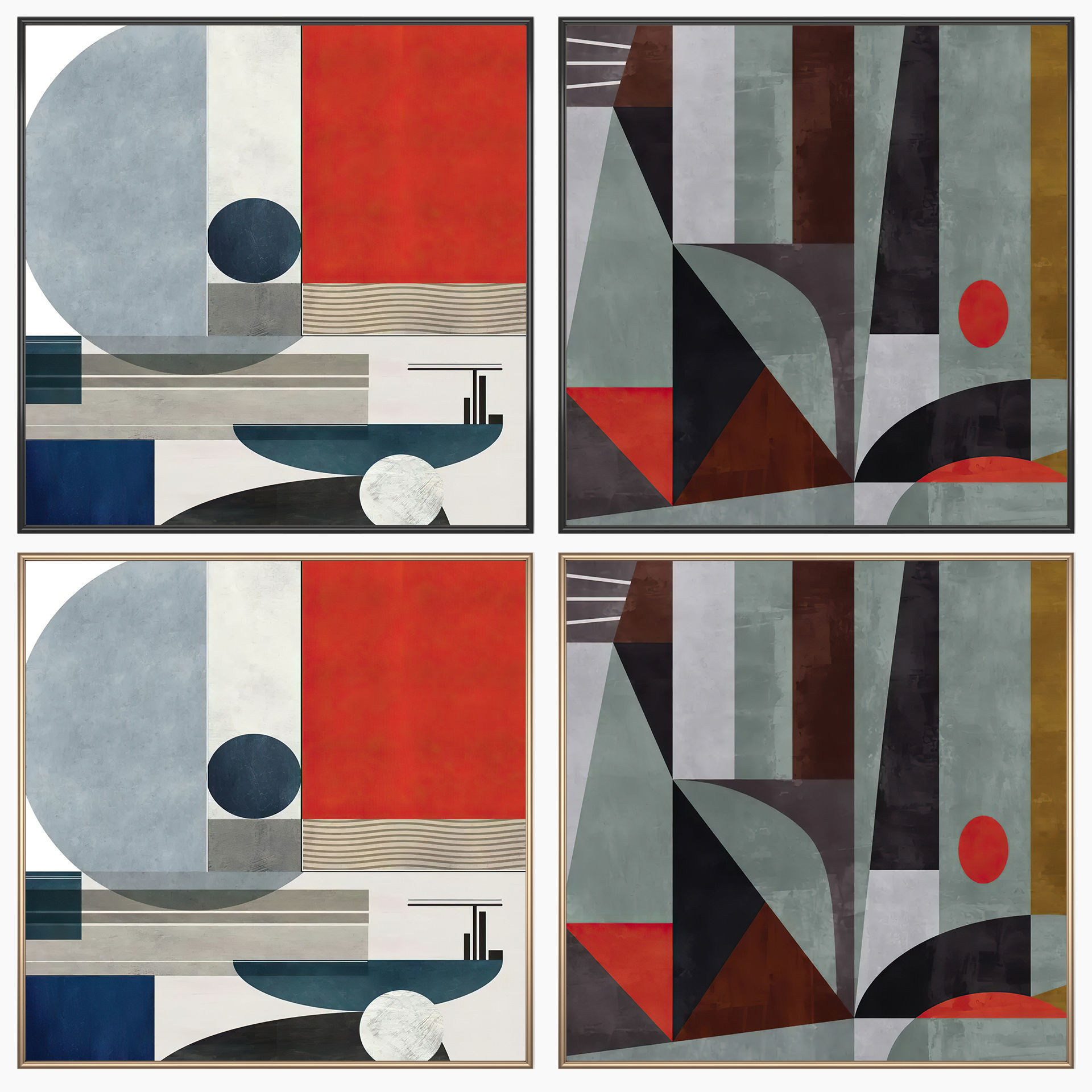 Wall Art Set 3956 3D model_1