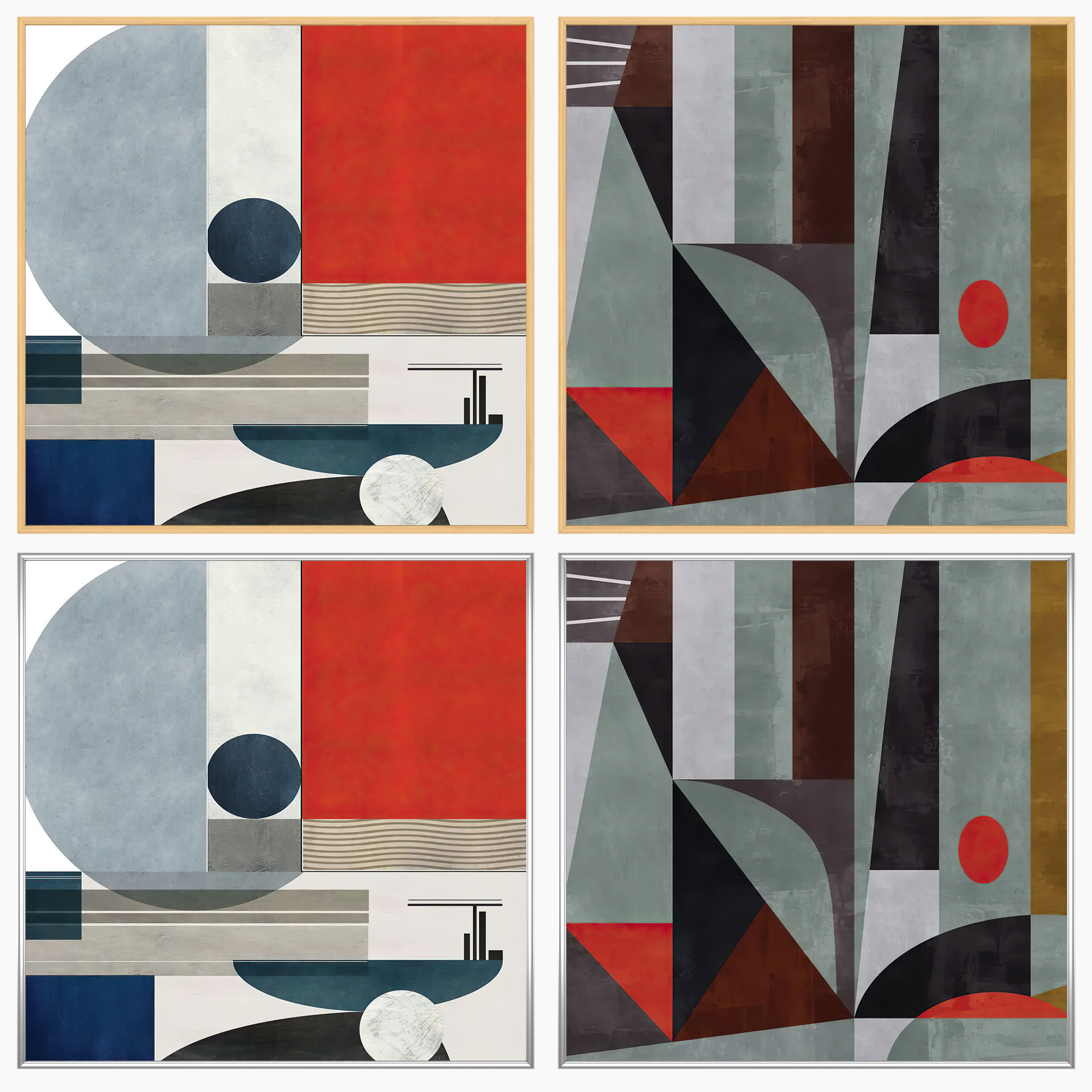 Wall Art Set 3956 3D model_2