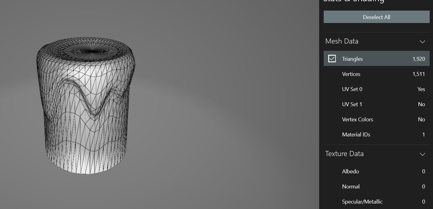 Romantic cute table 3D model_9