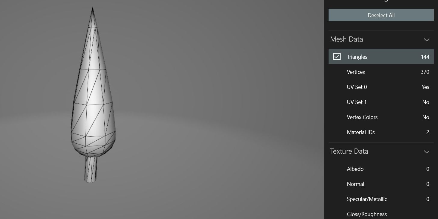 Romantic cute table 3D model_7