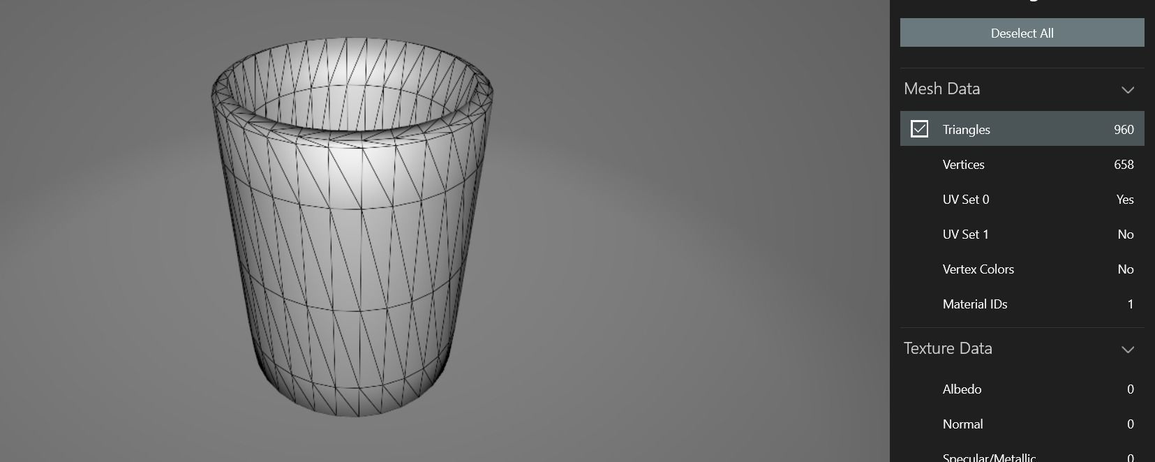 Romantic cute table 3D model_14