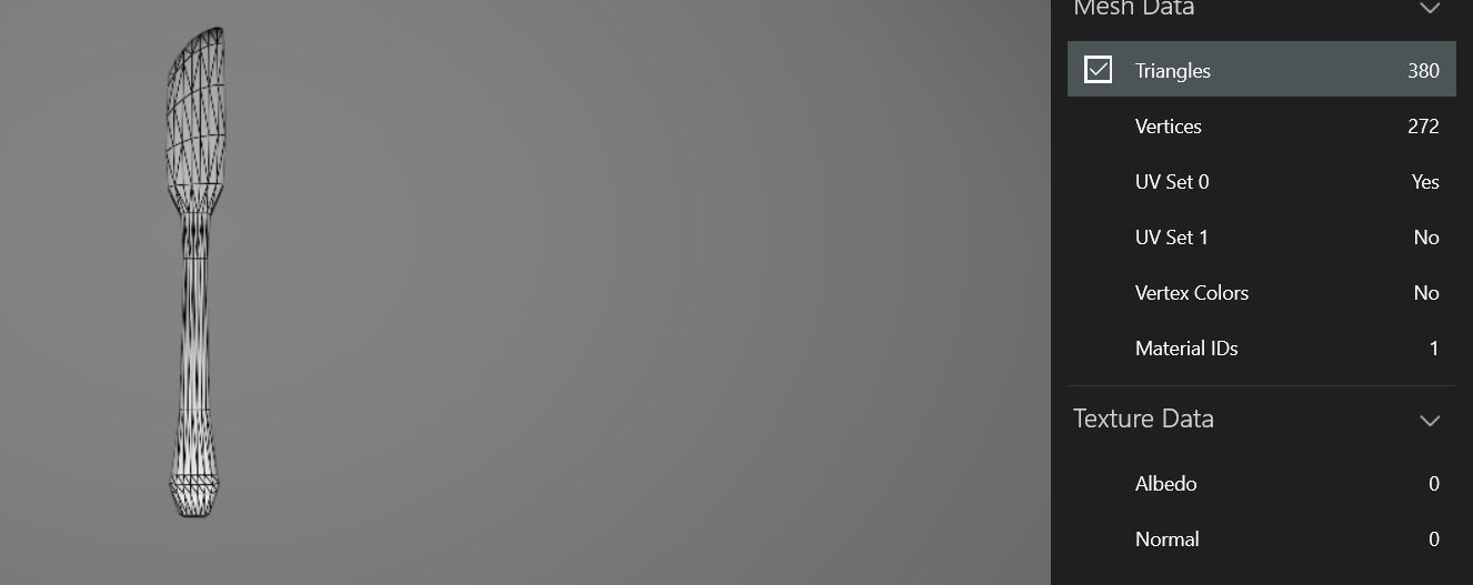 Romantic cute table 3D model_4