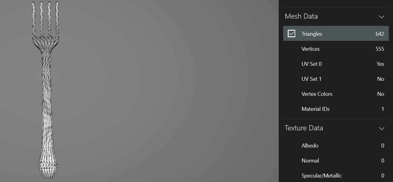 Romantic cute table 3D model_10