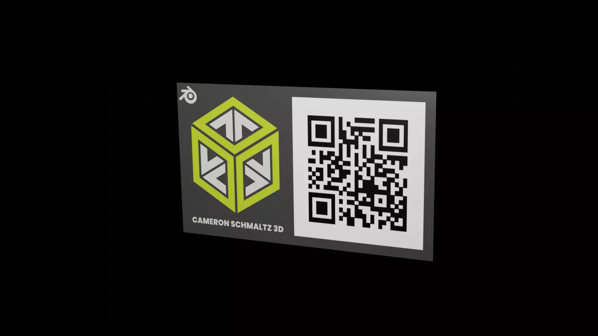 Digital Business Card Free low-poly 3D model