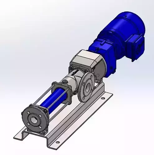 Seepex Progressive Cavity Pump 3D model