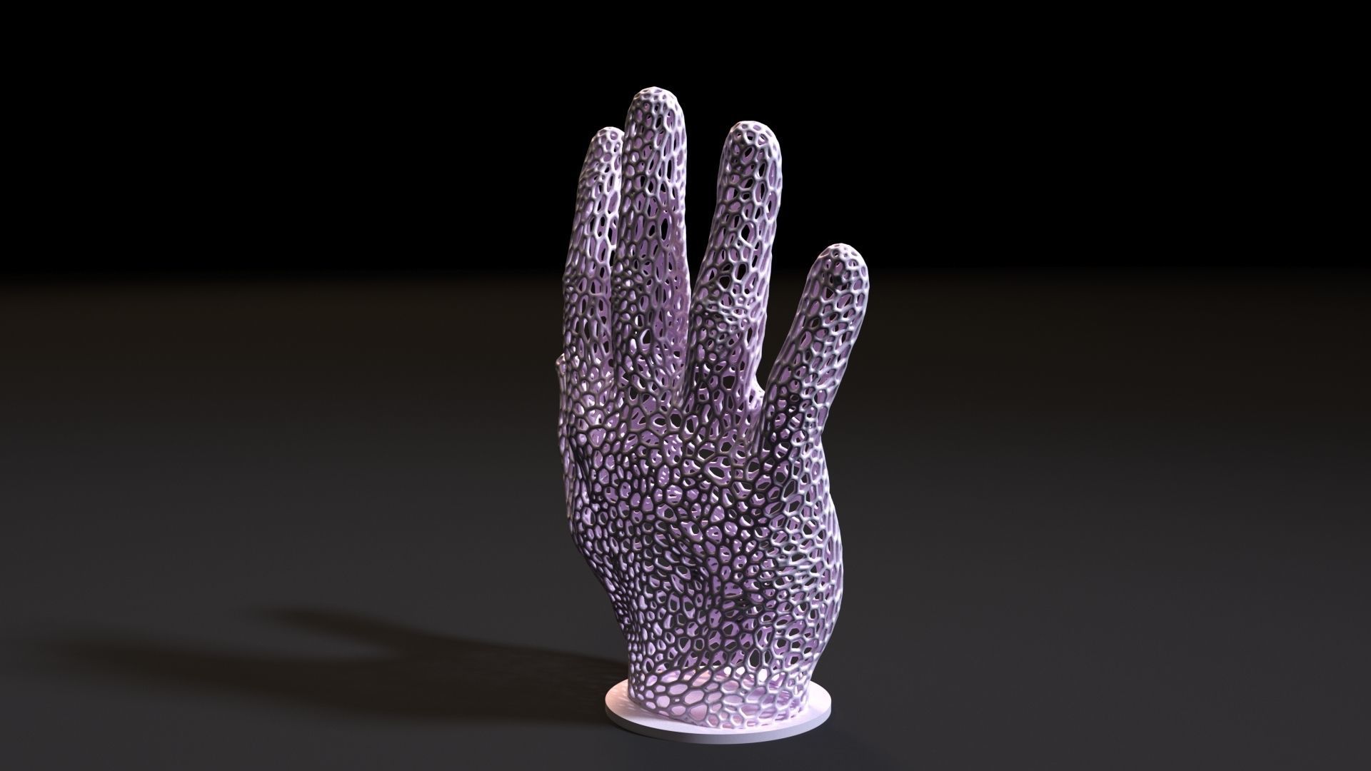 Hand 2 cactus sculpture 3D print model_5