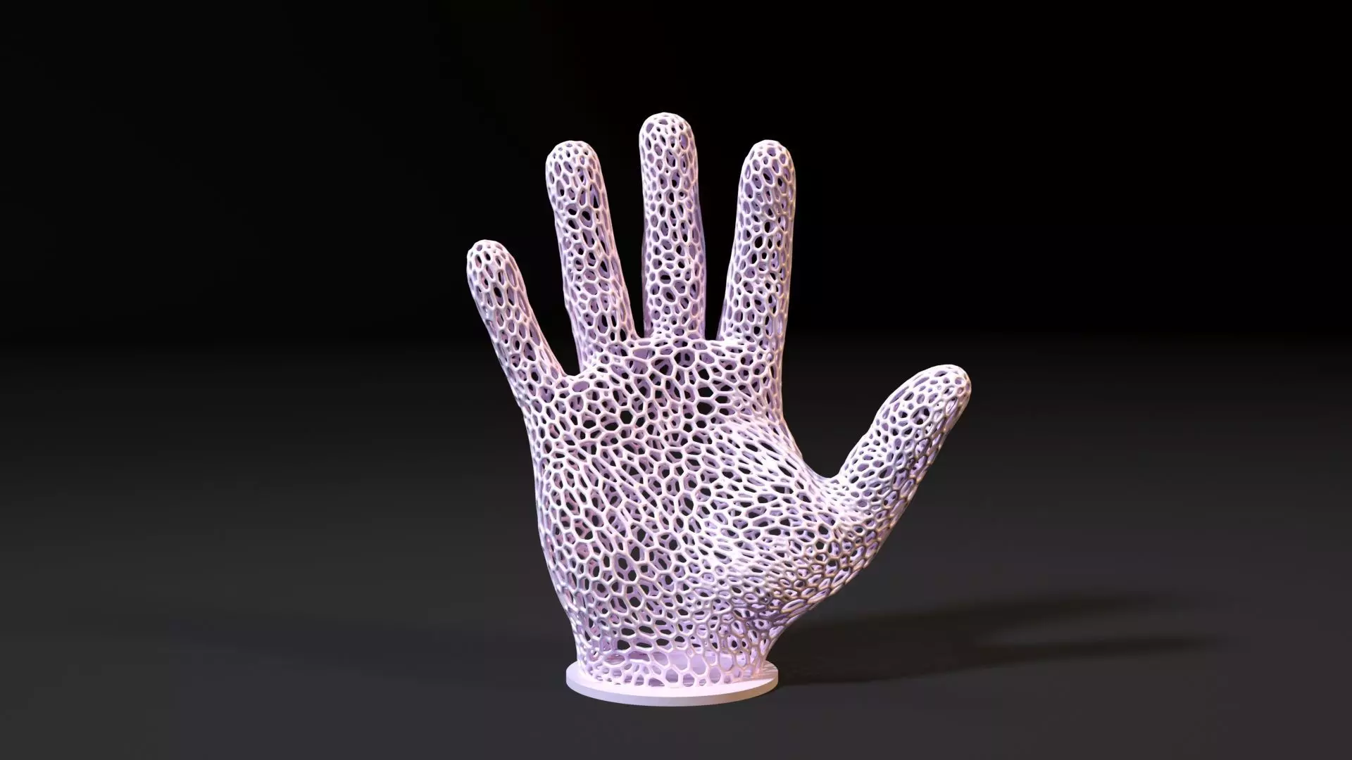 Hand 2 cactus sculpture 3D print model_0