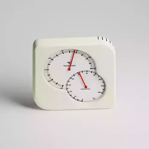 Analog Thermometer Low Poly